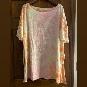 WE THE FREE OVERSIZED TIE DYE TUNIC